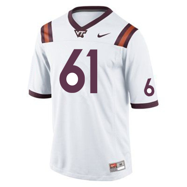 Men #61 Joe Koshuta Virginia Tech Hokies College Football Jerseys Sale-Maroon